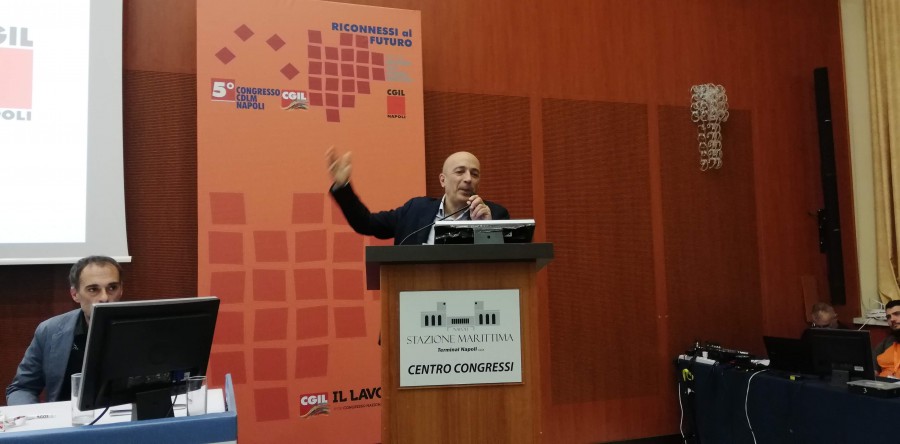 WALTER SCHIAVELLA RIELETTO SEGRETARIO GENERALE CGIL NAPOLI