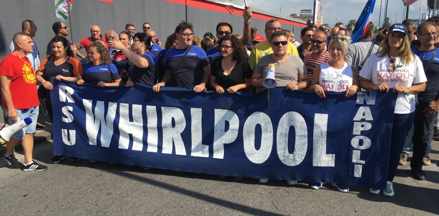 WHIRLPOOL: RICCI, ULTERIORE PROVOCAZIONE DA PARTE DELLA MULTINAZIONALE