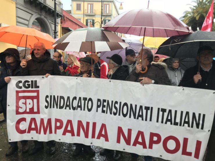 PENSIONATI: SCHIAVELLA, SABATO 16 NOVEMBRE AL CIRCO MASSIMO; A NAPOLI WELFARE E SERVIZI SANITARI INADEGUATI