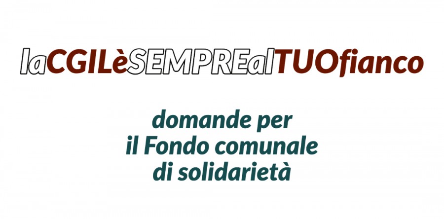 Fondo comunale di solidarietà: la CGIL è sempre al tuo fianco