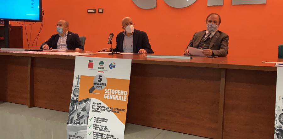 CGIL CISL UIL NAPOLI IL 5 NOVEMBRE “IN PIAZZA PER DIFENDERE IL LAVORO”